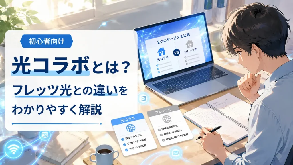 光コラボとは？フレッツ光との違いをわかりやすく解説