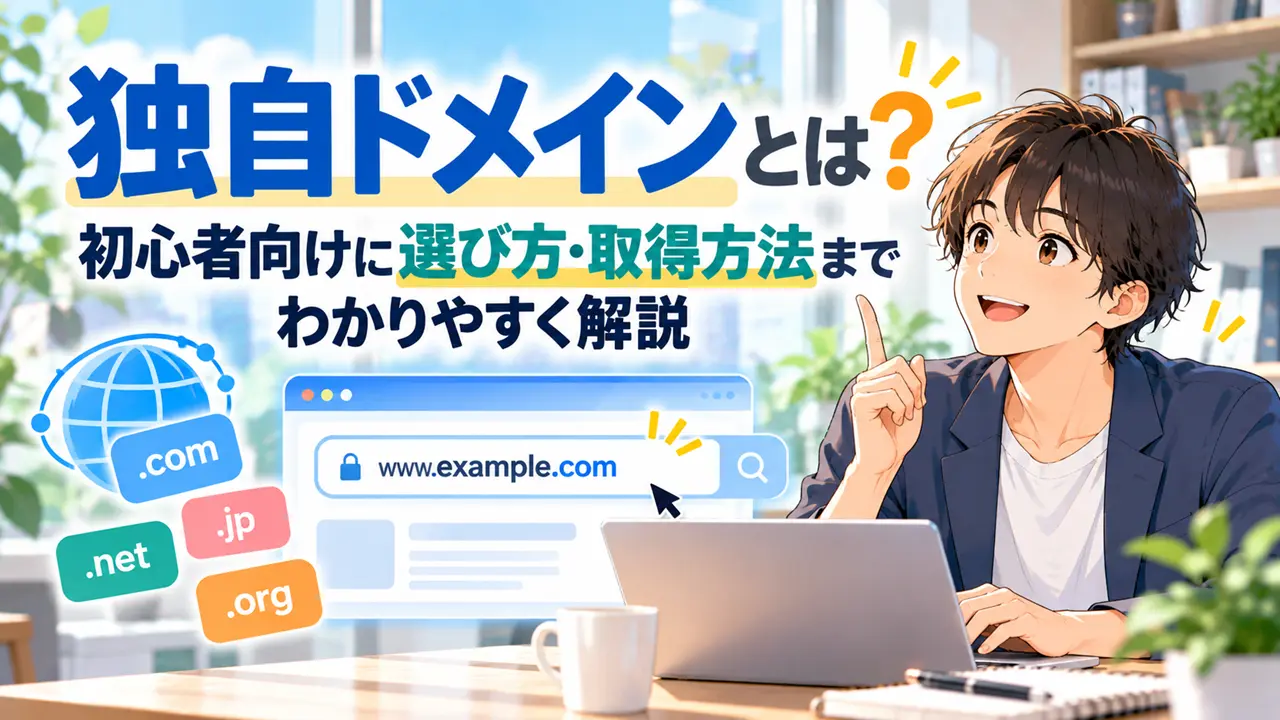 独自ドメインとは？初心者向けに選び方・取得方法までわかりやすく解説