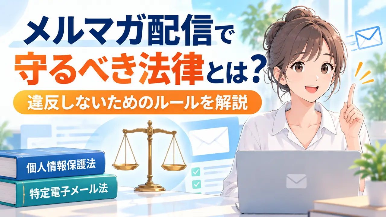 メルマガ配信で守るべき法律とは?違反しないためのルールを解説