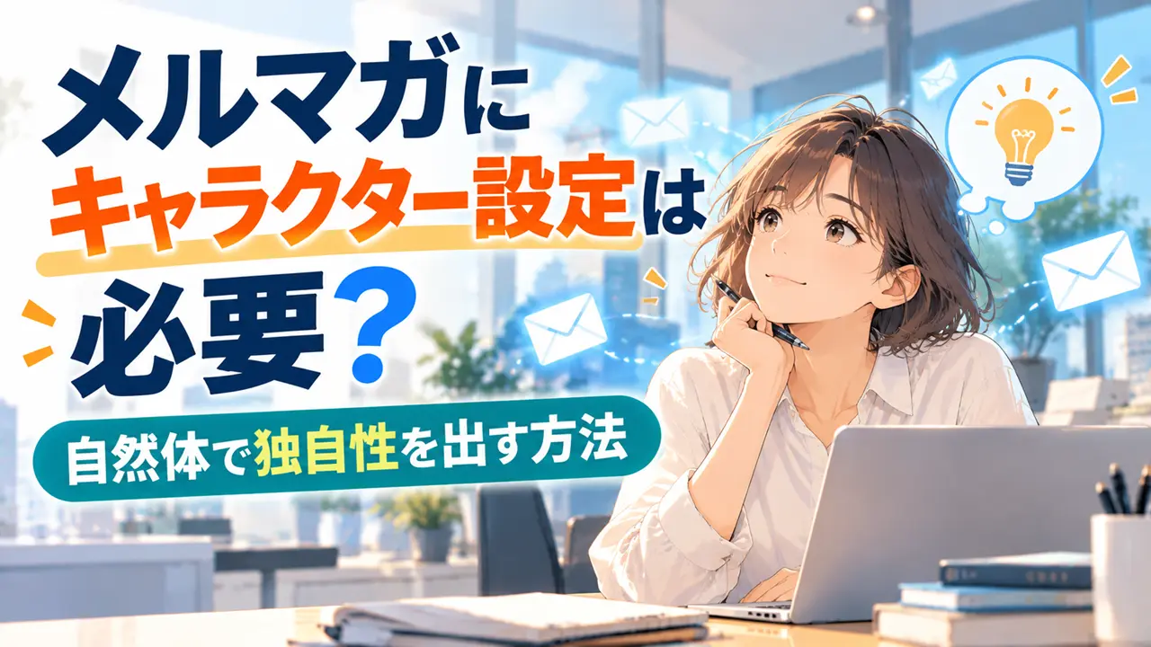 メルマガにキャラクター設定は必要？自然体で独自性を出す方法