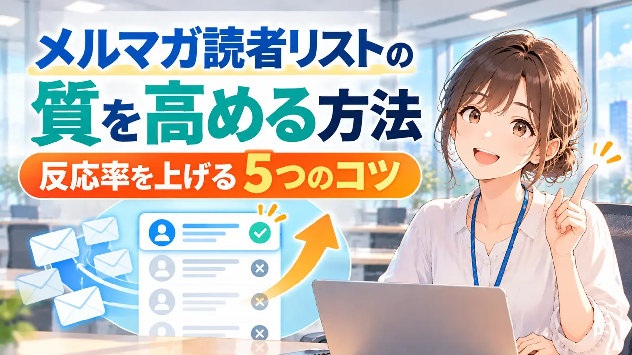 メルマガ読者リストの質を高める方法｜反応率を上げる5つのコツ